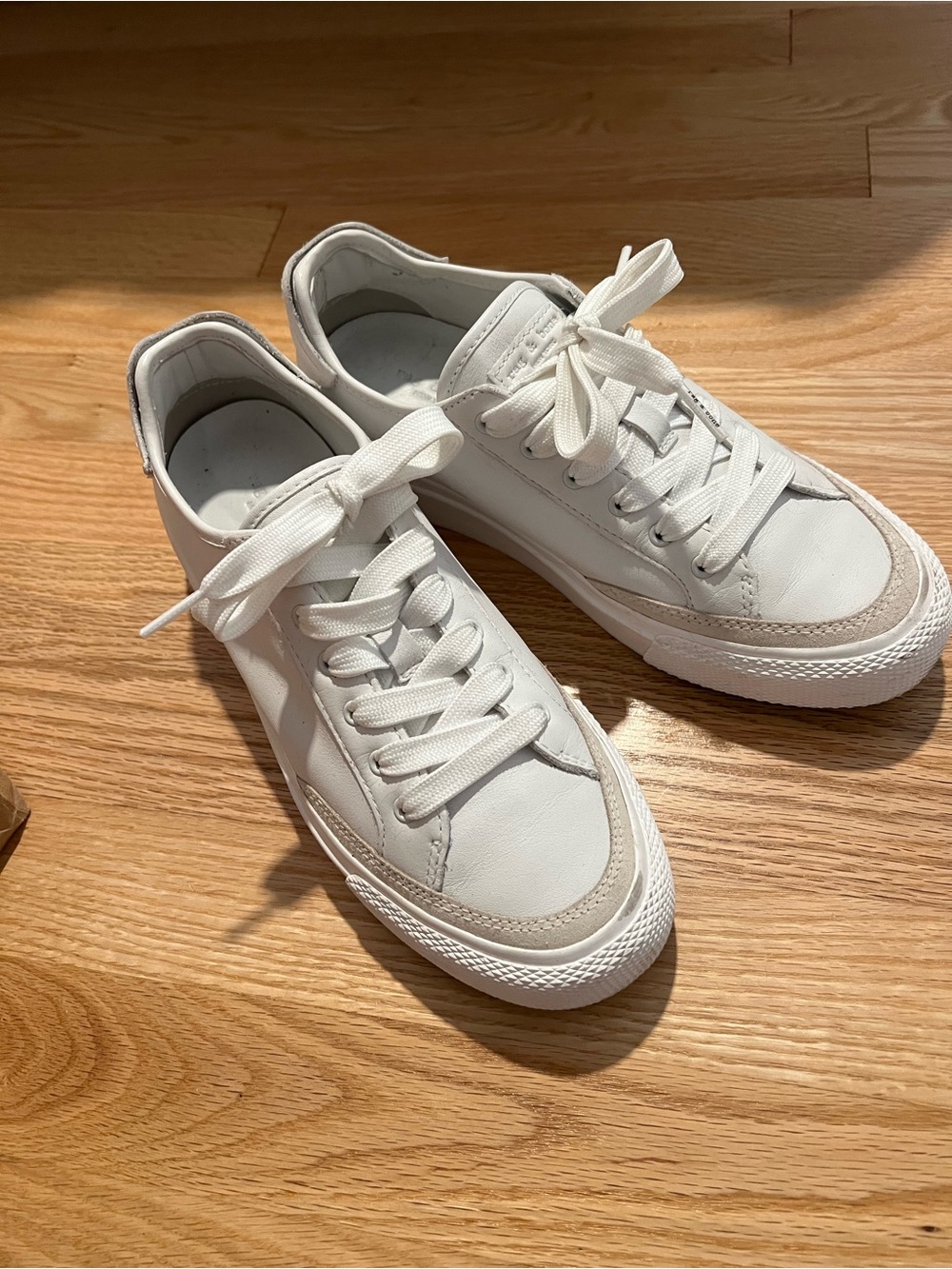 Rag & Bone Classic Women's Leather White Low-Top Sneakers